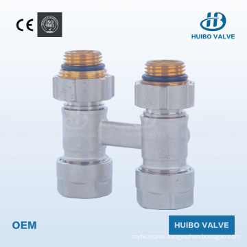 Nickel Plated Brass H-Type Radiator Valve